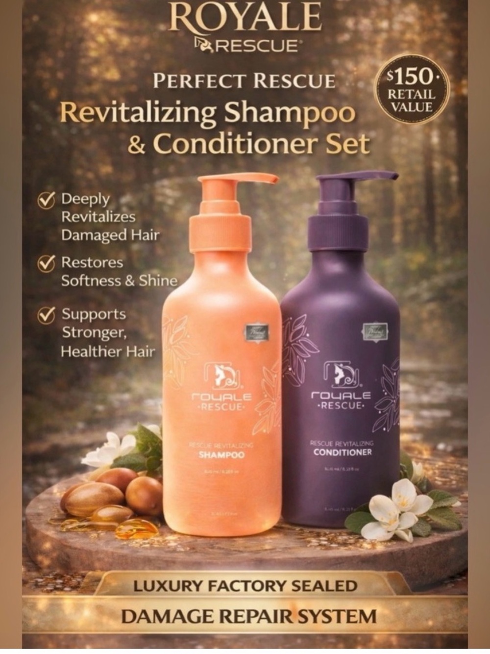 Revitalizing Shampoo (Peach) - Deep Repair & Shine